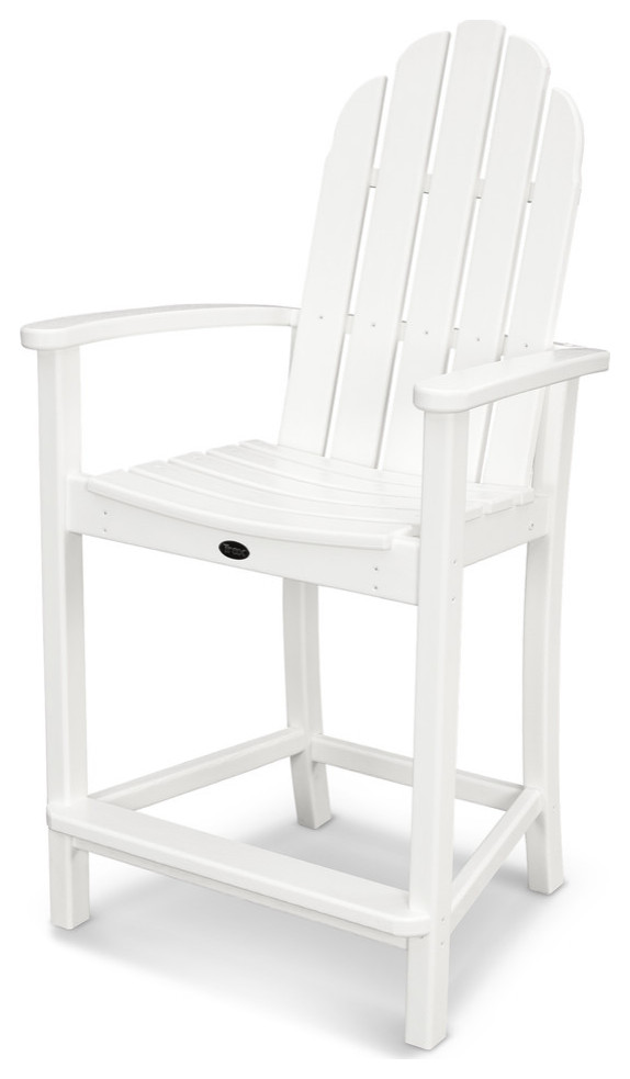 Cape Cod Adirondack Counter Chair Beach Style Outdoor Bar Stools