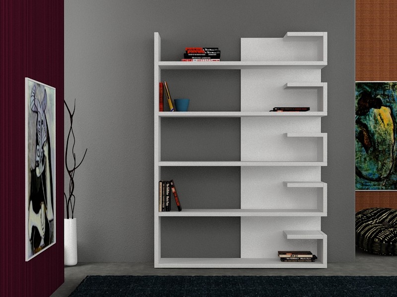 Wingo Bookcase White-White