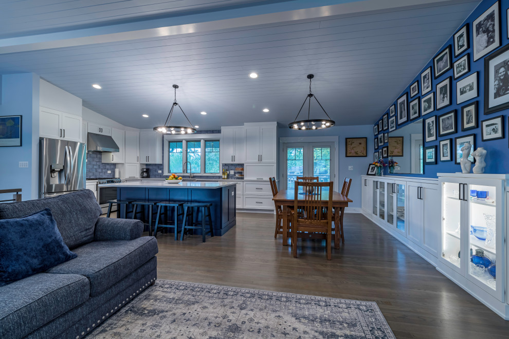 Blue Bliss Open Kitchen Reno