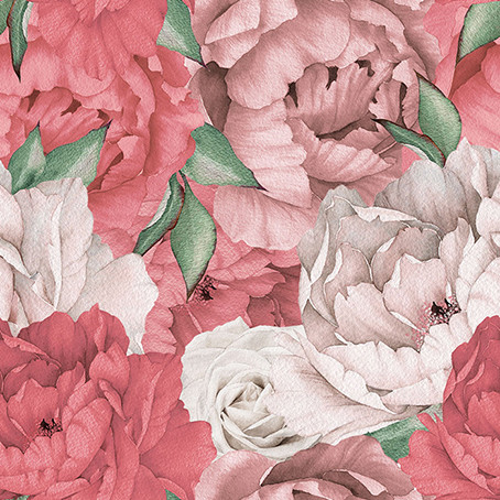 Paeonia Rose modern-wandteppiche