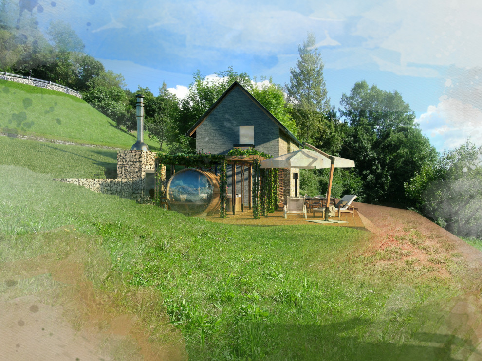 Visualization of Summer house in Pradebon, Italy