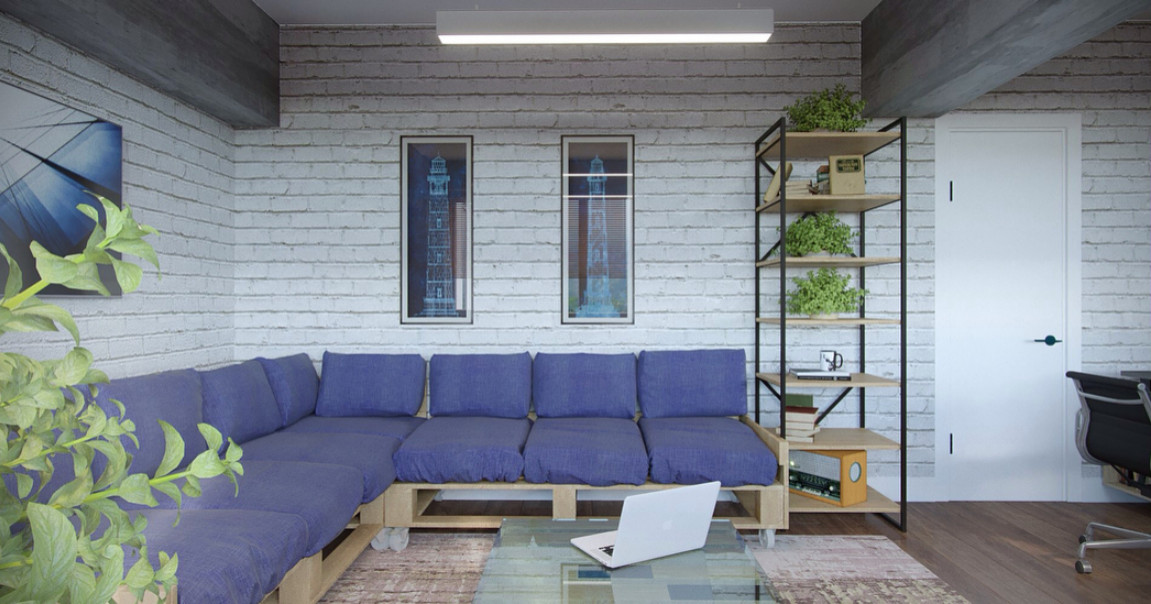 Интерьуры в стиле лофт