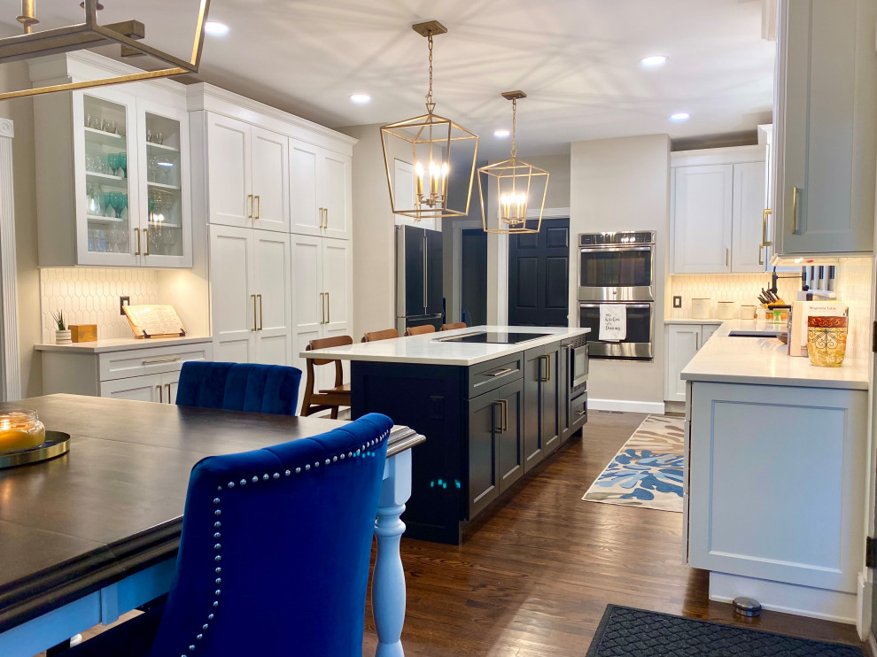 Inspiration for a transitional home design remodel in St Louis