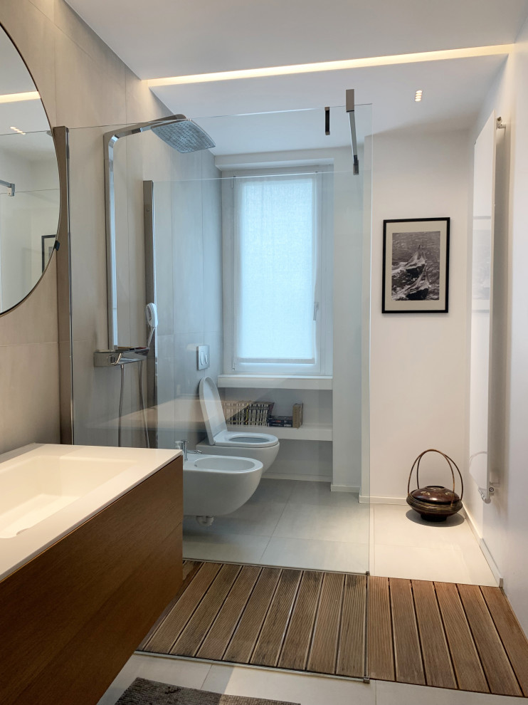 Skandinavisches Badezimmer in Mailand
