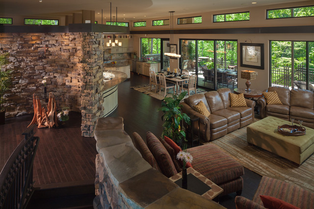Open Floor Plan contemporary-family-room