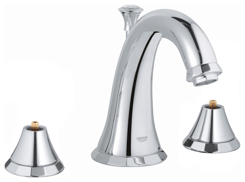 Grohe Kensington Widespread Bathroom Faucet, Starlight Chrome ...