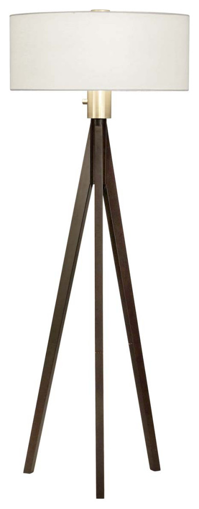 Nova Of California Tripod Floor Lamp Pecan Linen Shade Rotary Switch Midcentury Lamps By Houzz Nova Of California Tripod Floor Lamp, Ansel Tripod Floor Lamp