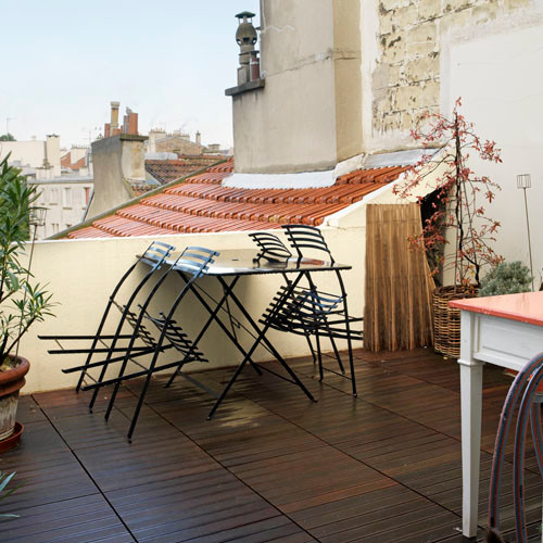 Maison parisienne moderne-terrasse
