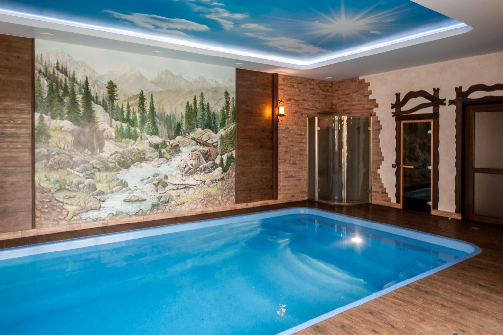 Композитный бассейн в поселке "Западные луга" (пригород Челябинска)