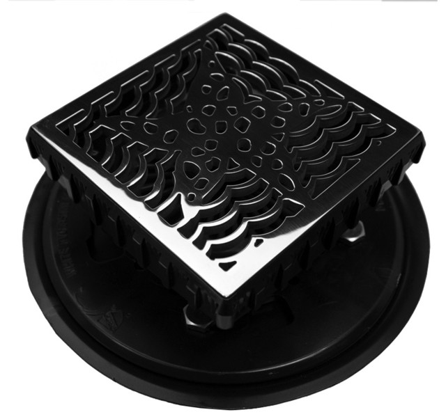 Shower Drain Kit. Full EBBE E4400 Install Kit, Designer Drains Cover