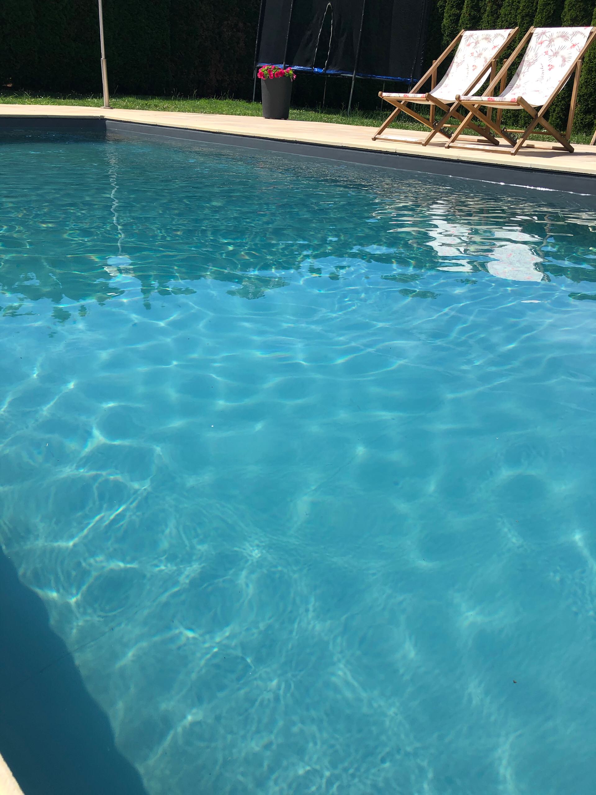 Pool Staging piscine extérieur liner gris anthracite