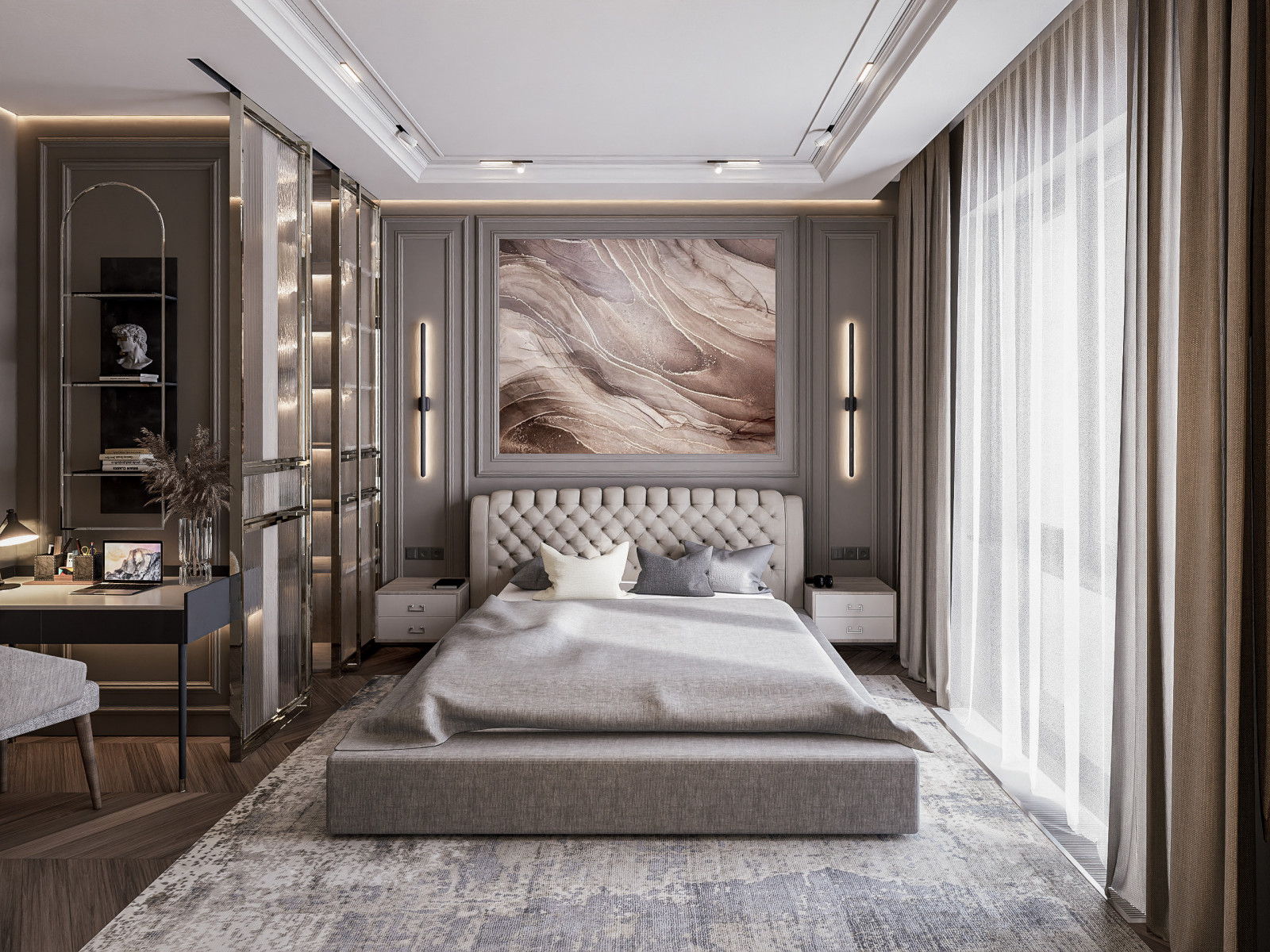 Дизайн-проект четырехкомнатной квартиры 99 м²