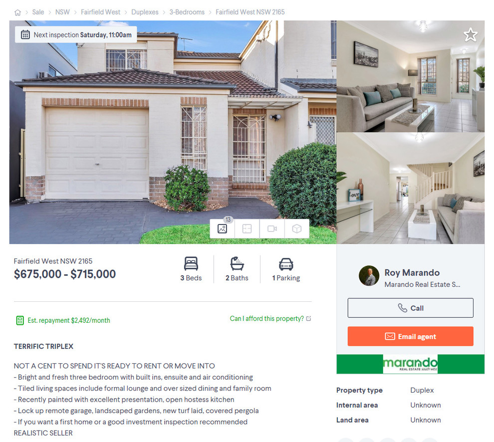 FRESH FACE FOR A TOWNHOUSE FOR SALE