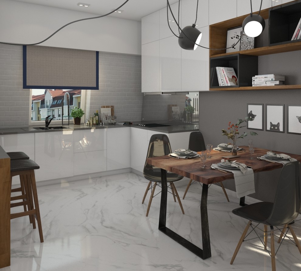 Квартира для молодой семьи в туманном настроении