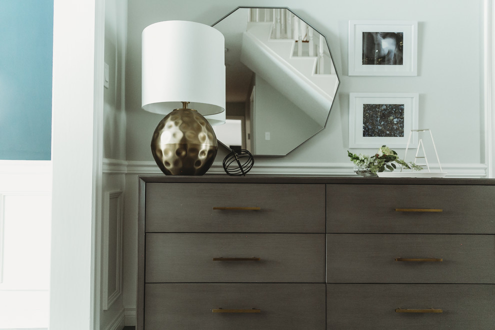 Inspiration for a transitional home design remodel in Calgary