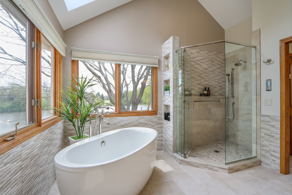 Palatine Master Bath Oasis - Transitional - Bathroom - Chicago - by ...