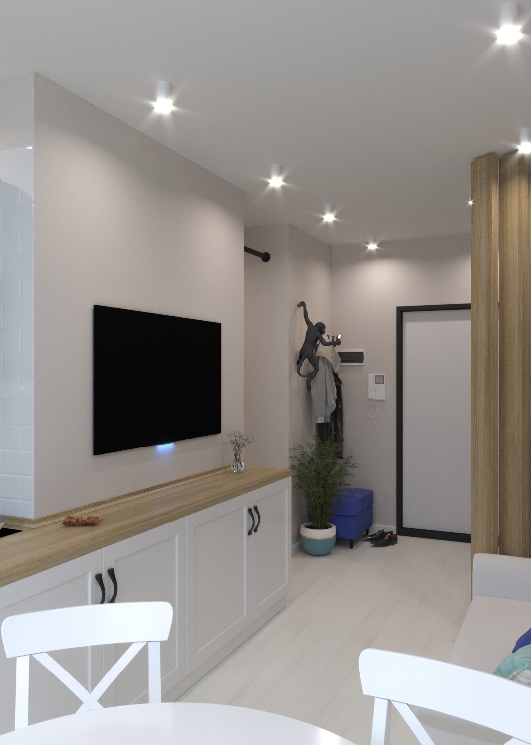 Дизайн проект в ЖК Галактика 66,1 кв.м.