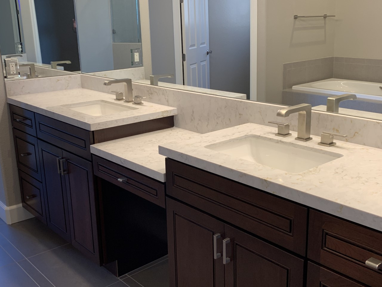 Master Bathroom with Dual Vanities