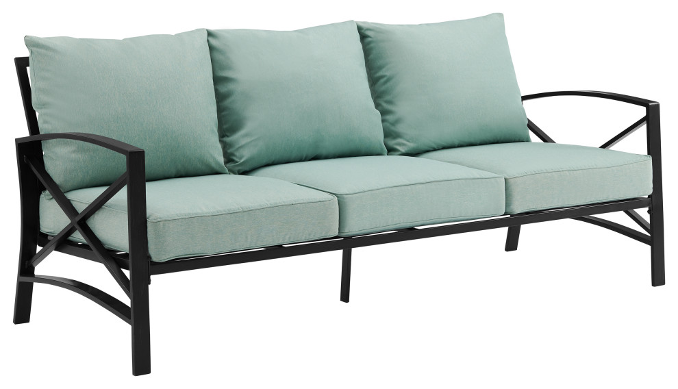 Kaplan Outdoor Metal Sofa Contemporary Outdoor Sofas by