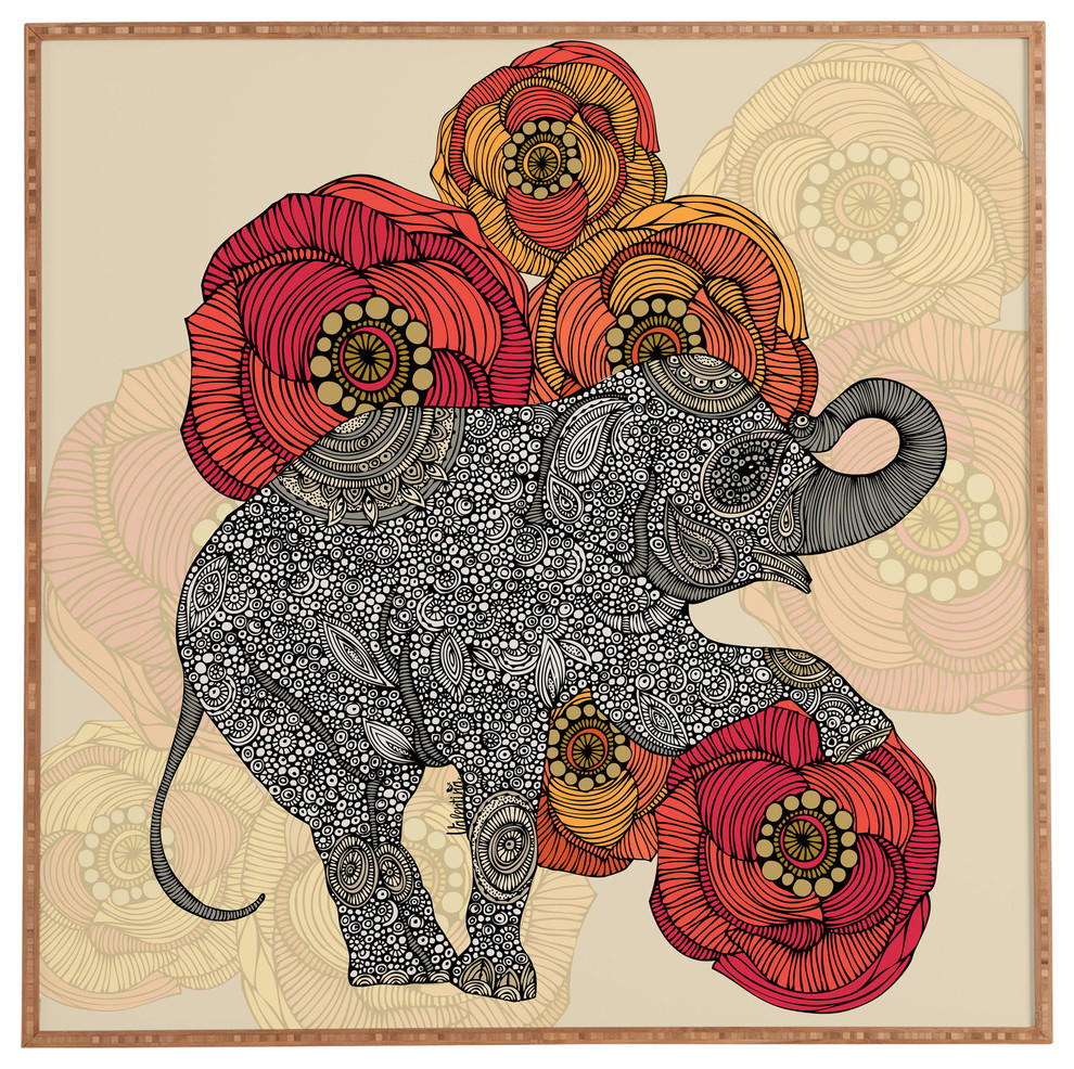 Deny Designs Valentina Ramos Rosebud Framed Wall Art, Large