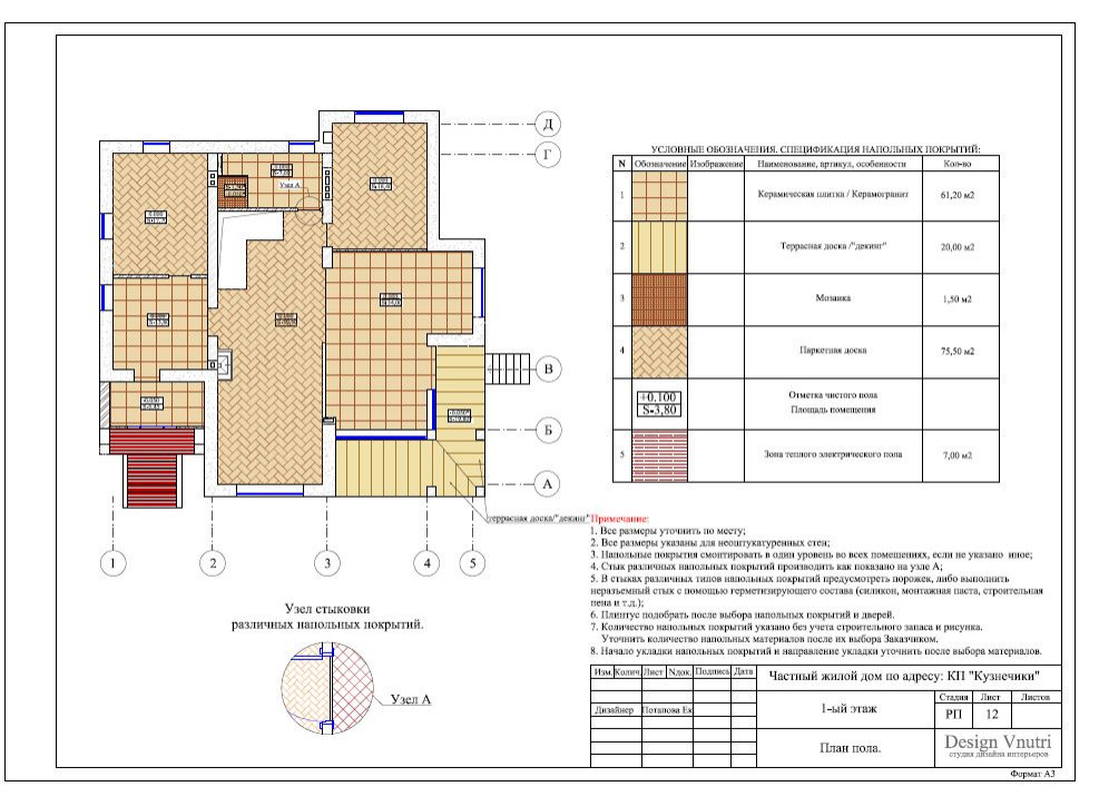 Рабочий проект загородного дома 500 кв.м.