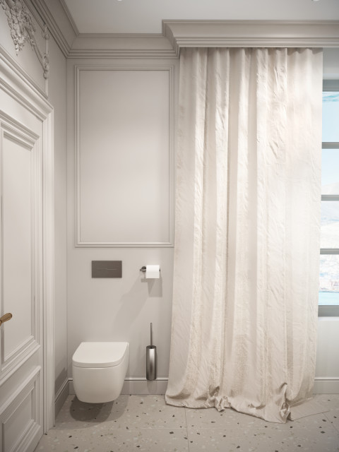 Classical Mansion transitional-bathroom