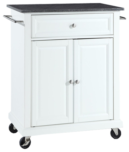 White Kitchen Cart Transitional Kitchen Islands And Kitchen Carts