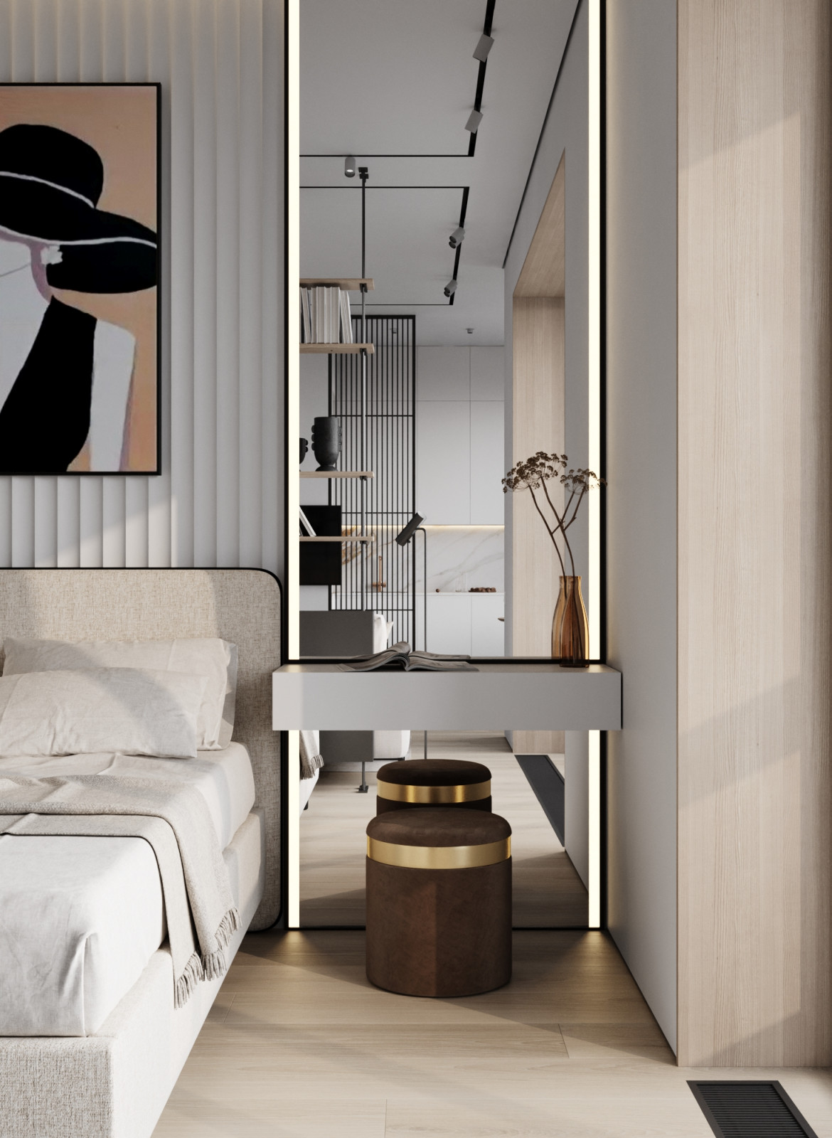 Дизайн интерьера квартиры в современном стиле в ЖК Сити Парк 2