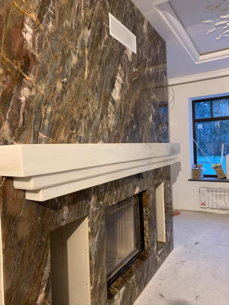 Облицовка камина