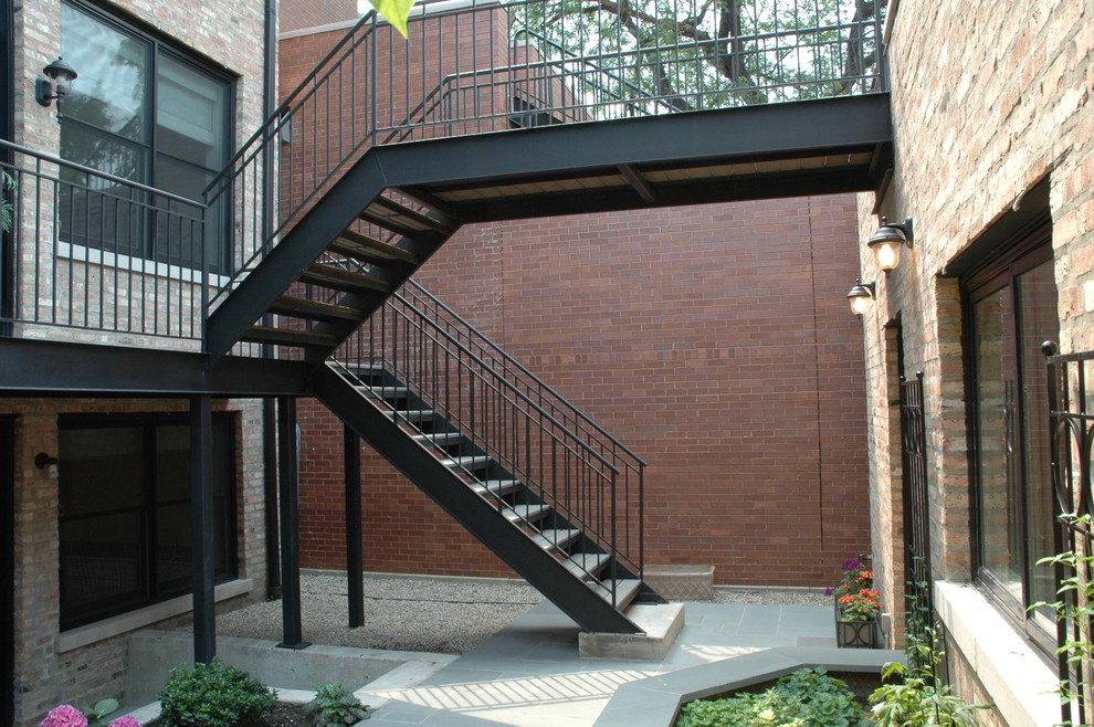 This is an example of an industrial staircase in Chicago.