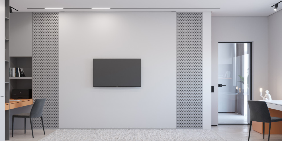 Квартира 77 м2 в современном стиле для творческих личностей