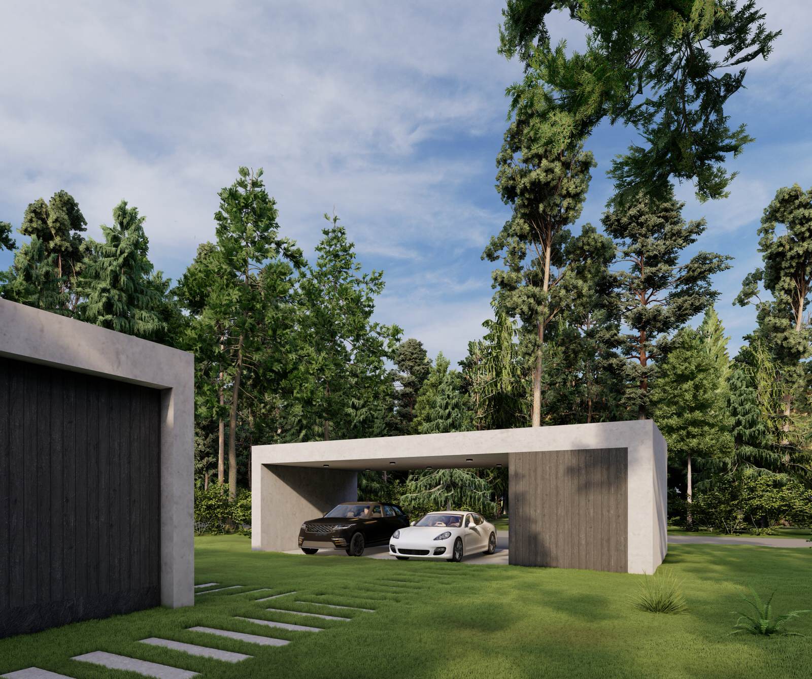 Дом в стиле минимализм 150 м.кв.