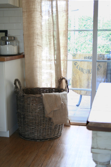存在感のある大きなかごの上手な使い方 | Houzz (ハウズ)