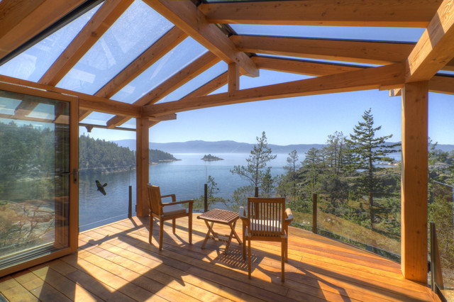 Traditional Deck rustic-deck