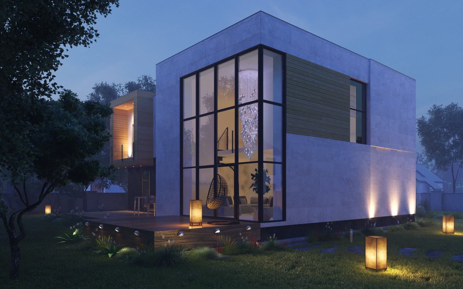 Двухэтажный жилой дом