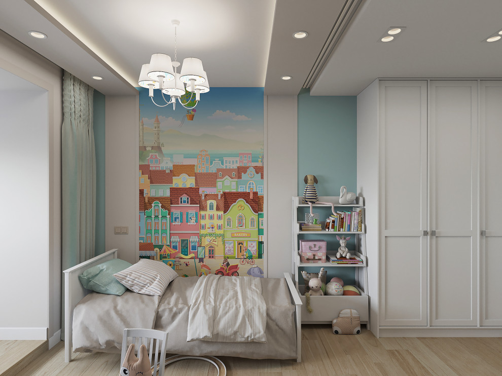 Квартира 110 м2. Природный аквамарин