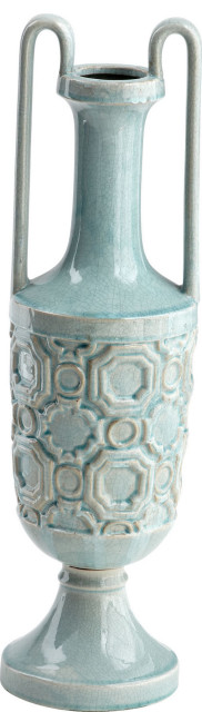 August Sky Vase, Teal, Small
