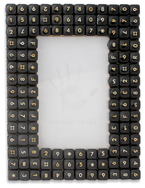 Cyber Connection Upcycled Computer Keys Photo Frame 4x6 Cyber Connection Upcycled Computer Keys Photo Frame 4x6