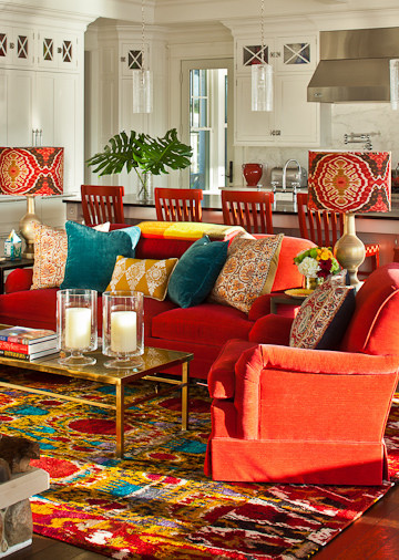 Eclectic family room in Baltimore.