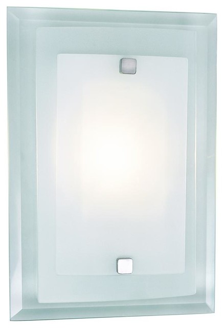 One Light Polished Chrome Clear Wall Plate Frosted Cover Gl One Light Polished Chrome Clear Wall Plate Frosted Cover Gl Liight