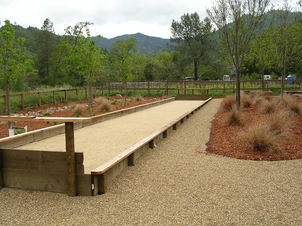 Bocce Ball Courts Modern Landscape San Francisco by Autumn