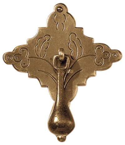 H 114 William Mary Teardrop Pull With Cotter Pin Victorian