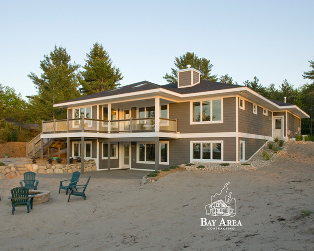 Intimate Beach House beach-style-exterior