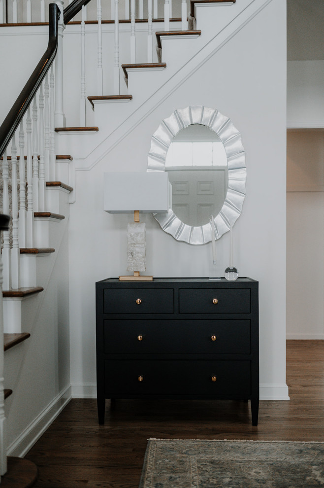 Inspiration for a transitional home design remodel in Cleveland