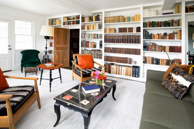 West Cornwall, CT rustikal-wohnzimmer