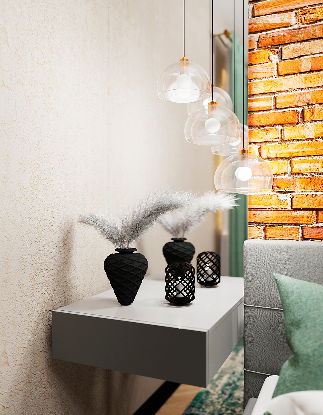 Спальня стиль лофт