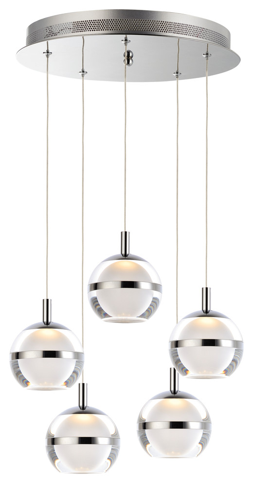 Swank LED 5-Light Pendant 