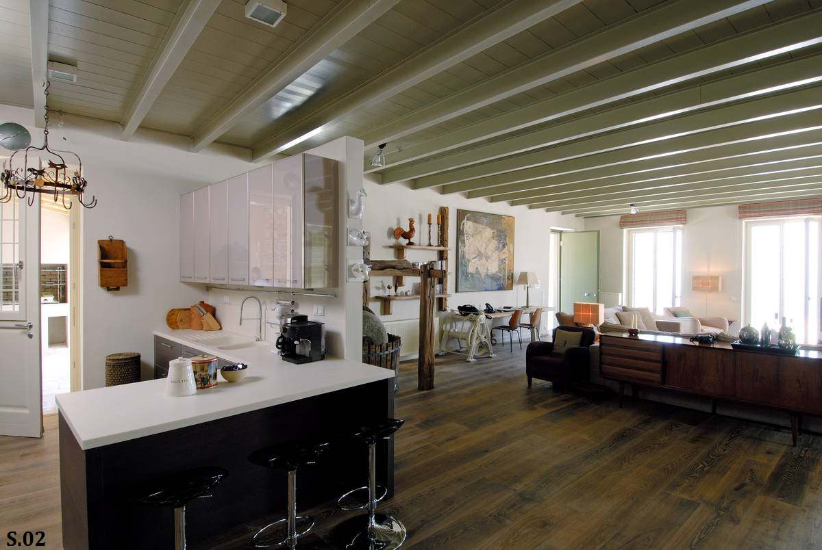 Пол в коттедже, инженерная доска DENNEBOS FLOORING, цвет S.02