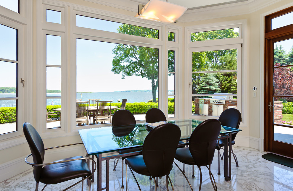 Transitional kitchen photo in New York