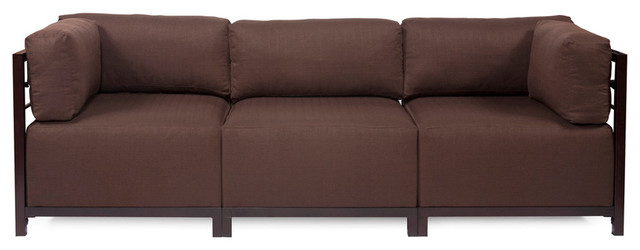 Howard Elliott Sterling Axis 3-Piece Sectional, Chocolate